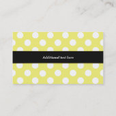 甘く黄色及び黒いカップケーキのベーカリーの名刺 名刺 (裏面)