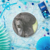 甘く黒いプードル ペーパープレート (パーティー)