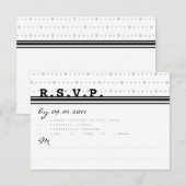 甘く、シンプルな応答カード 出欠カード (正面/裏面)