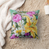"甘く、粋な春の花束"の装飾用クッション クッション (ブランケット)