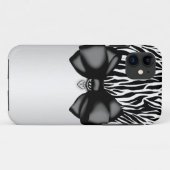 甘く、粋な曲げられたシマウマのプリントの箱 Case-Mate iPhoneケース (裏面(横))