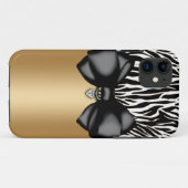 甘く、粋な曲げられたシマウマのプリントの箱 Case-Mate iPhoneケース (裏面(横))