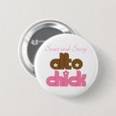 甘く、粋なALTOひよこレディースギフト 缶バッジ (正面&裏面)