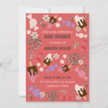 甘さと塩気の赤ちゃん歓迎会のお菓子 赤い模様