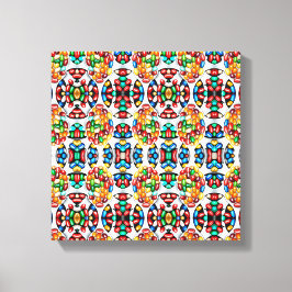 甘さのスペクトル：ジェリービーンズのテクニカラー キャンバスプリント