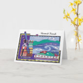 甘さの完全な年 カード (黄色い花)