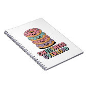 甘さオーバーロード | ドーナツ キッズ ノートブック (右側)