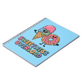 甘さ過剰 | ドーナツ&アイスクリームキッズ ノートブック (左側)