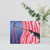 甘しょ民主主義のはがきを作成 ポストカード (スタンド正面)