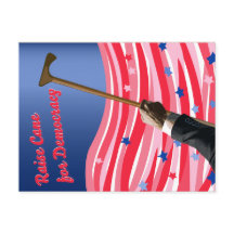 甘しょ民主主義のはがきを作成