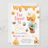 甘すぎて1つの誕生日招待状 招待状 (正面)