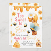 甘すぎて1つの誕生日招待状 招待状 (正面/裏面)