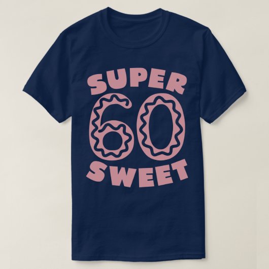 甘すごいい60ピンクドーナツ Tシャツ (デザイン正面)