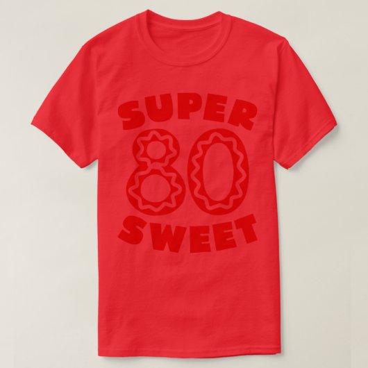 甘すごい80誕生日アイシング Tシャツ (デザイン正面)