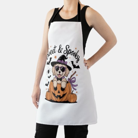 甘と犬不気味のハロウィーン エプロン (インサイチュ)