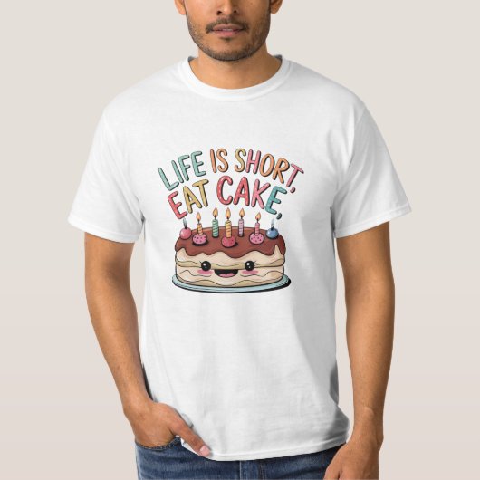 甘はっきりしたい歯ファンのデザイン Tシャツ (正面)