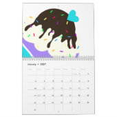 甘みをいっぱいに満たしたカップ カレンダー (1月 2027)