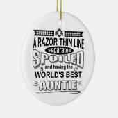 甘やかされたアウンティ セラミックオーナメント (右)