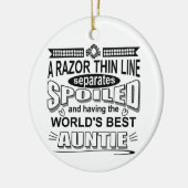 甘やかされたアウンティ セラミックオーナメント (左)