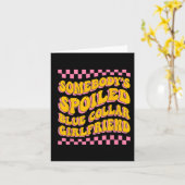 甘やかされたブルーカラーのガールフレンドGroovy Mothersの日 カード (黄色い花)