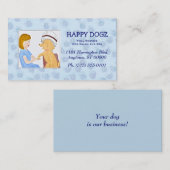 甘やかされたプードルのグルーミングの名刺 名刺 (正面/裏面)