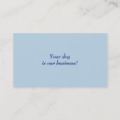 甘やかされたプードルのグルーミングの名刺 名刺 (裏面)