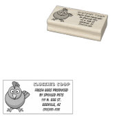 甘やかされたペットのスタンプから新鮮な卵 ラバースタンプ (押印)