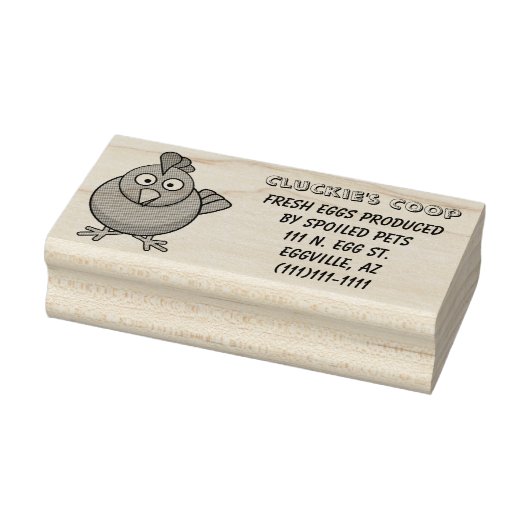 甘やかされたペットのスタンプから新鮮な卵 ラバースタンプ (スタンプ)