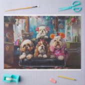 甘やかされたポーズデーでサロンデコパージュ 薄葉紙