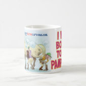 甘やかされたマグがあるために生まれて下さい コーヒーマグカップ (中央)