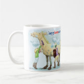 甘やかされたマグがあるために生まれて下さい コーヒーマグカップ (左)