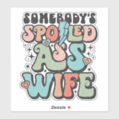 甘やかされた妻のビニールカーデカール シール (シート)