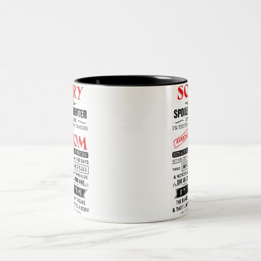 甘やかされた娘 ツートーンマグカップ (中央)