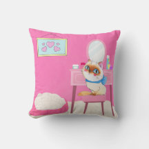 甘やかされた子猫装飾用クッション