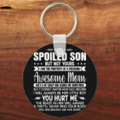 甘やかされた息子だが、お母さん素晴らしV キーホルダー (正面)