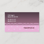 甘やかされた犬の名刺 名刺 (裏面)