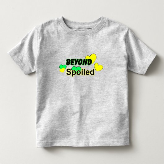甘やかされないハートの幼児ティー トドラーTシャツ (正面)