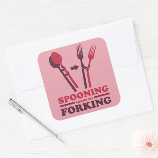 甘やかすことが恋の分裂につながる スクエアシール (封筒)