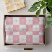 甘アーガイルハート市松模様にティッシュペーパー 薄葉紙 (ギフト)