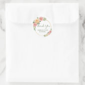 甘エレガントい感謝結婚式の引き出物クラシックロ ラウンドシール (バッグ)