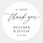 甘エレガントい感謝結婚式の引き出物 ラウンドシール (正面)