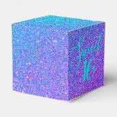 甘エレガントい16ティール(緑がかった色)パープルグリッターありがとう フェイバーボックス (裏面サイド)