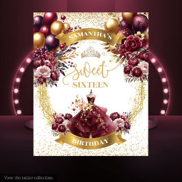 甘エレガントい16バックドランドブルゴーニュのドレスバルーン タペストリー