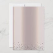 甘エレガントい16誕生日バルーンバラゴールドフォイル 招待状 (裏面)