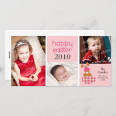 甘カスタマイズハッピーイースター3-Photoカード:ピンク シーズンカード (正面/裏面)