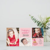 甘カスタマイズハッピーイースター3-Photoカード:ピンク シーズンカード (スタンド正面)