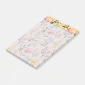 甘カスタムモダンく美しい水色の花 ポストイット (アングル)