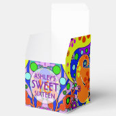 甘カラフルい16誕生日背景 フェイバーボックス (オープン)