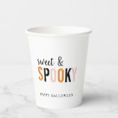 甘カラフルく不気味 |ハッピーハローウィン 紙コップ (正面)