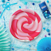 甘カラフル棒つきキャンデー紙プレート ペーパープレート (パーティー)